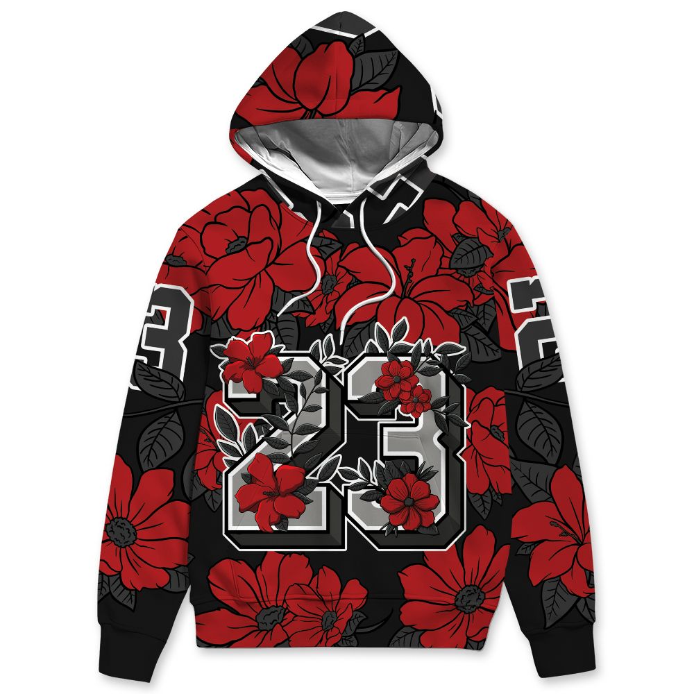 Low Bred 11s NastyJamz Hoodie Match 23 Floral All-Over Print Flower